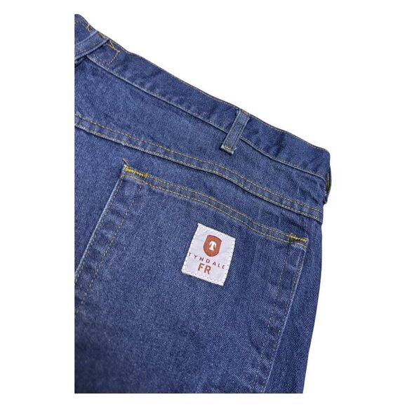 TYNDALE FR Flame Resistant Blue Work Denim Pants Jeans Mens 42x28 - Picture 6 of 7